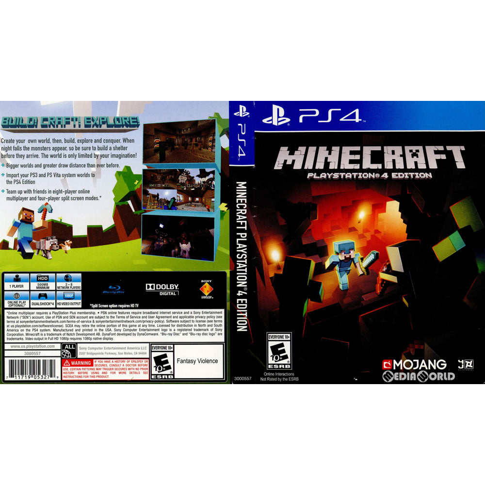 【中古即納】[PS4]Minecraft: PlayStation 4 Edition(マインクラフト プレイステーション4 エディション)(北米版)(3000557)(20141007)