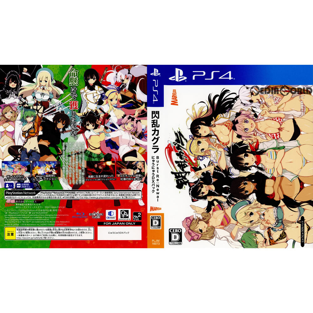 【中古即納】[PS4](ソフト単品)閃乱カグラ Burst Re:Newal(バーストリニューアル) にゅうにゅうDXパック(限定版)(PLJM-16073) マーベラス (20180222)