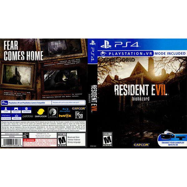 PS4]RESIDENT EVIL 7 biohazard(バイオハザード7 レジデント イービル)(北米版)(2101143)