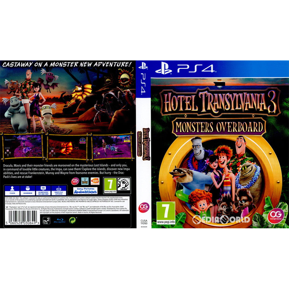 【中古即納】[PS4]Hotel Transylvania 3:(モンスター・ホテル3) Monsters Overboard(EU版)(CUSA-11093) Outright Games (20180713)