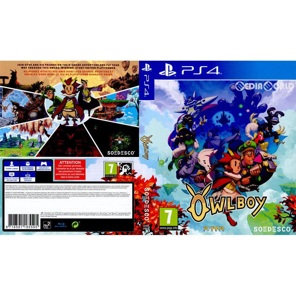 【中古即納】[PS4]Owlboy(オウルボーイ)(EU版)(CUSA-09920) D-Pad Studio (20180529)