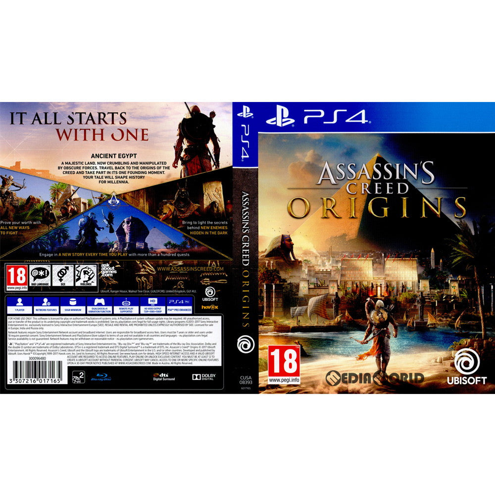 【中古即納】[PS4]Assassin's Creed Origins(アサシン クリード オリジンズ)(EU版)(CUSA-08393) Ubisoft(ユービーアイソフト) (20171027)