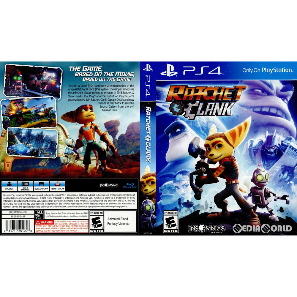 【中古即納】[PS4]Ratchet & Clank(ラチェット&クランク THE GAME)(北米版)(3000550) SCEA (20160412)