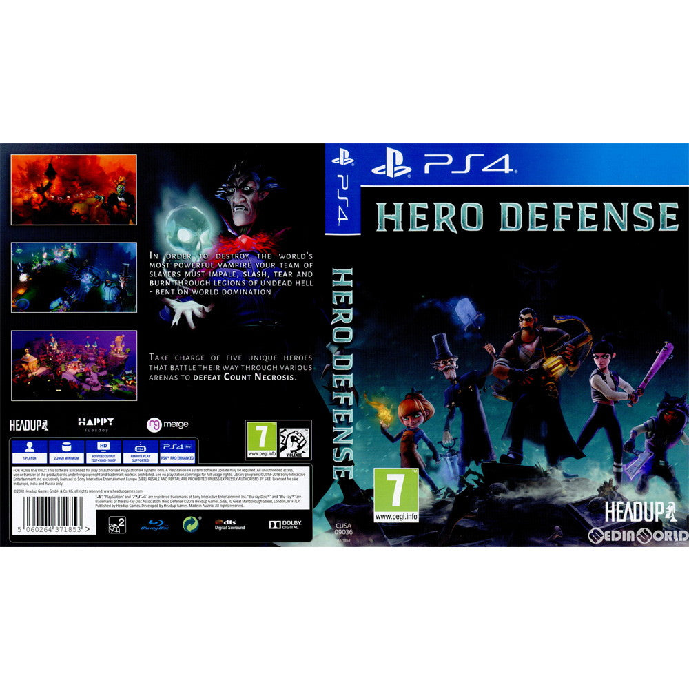 【中古即納】[PS4]Hero Defense(ヒーローディフェンス)(EU版)(CUSA-09036) Headup Games (20180817)
