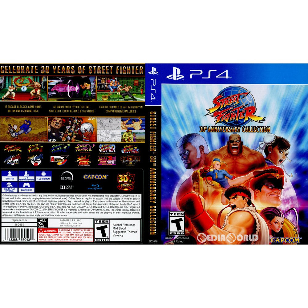 【中古即納】[PS4]Street Fighter 30th Anniversary Collection(ストリートファイター 30th アニバーサリーコレクション)(北米版)(2102646) Capcom (20180529)