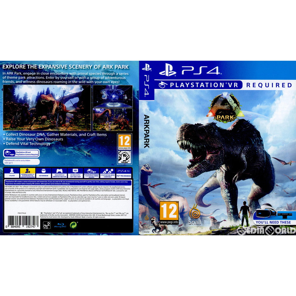 【中古即納】[PS4]ARK Park(アークパーク) Standard Edition(EU版)(PSVR専用)(CUSA-10936) Snail Games (20181030)
