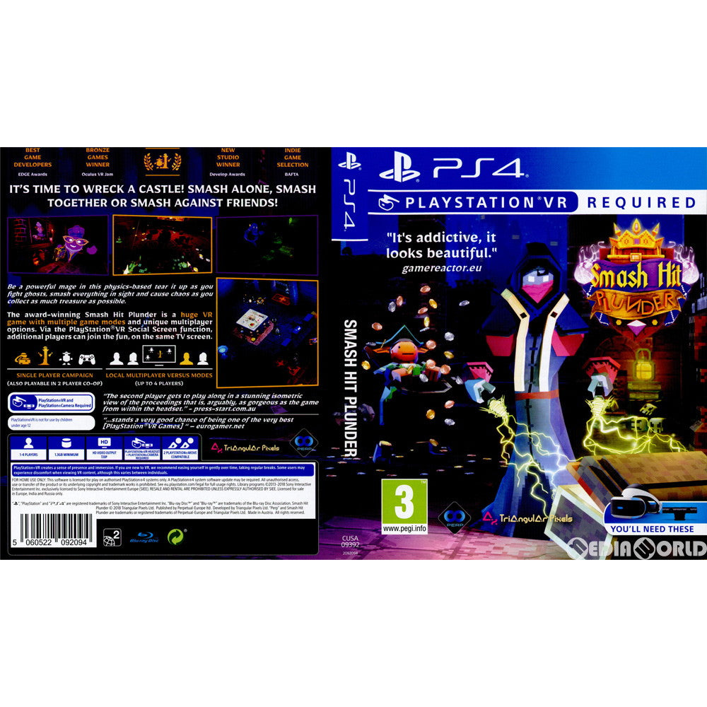 【中古即納】[PS4]Smash Hit Plunder(EU版)(PSVR専用)(CUSA-09392) Triangular Pixels (20181005)