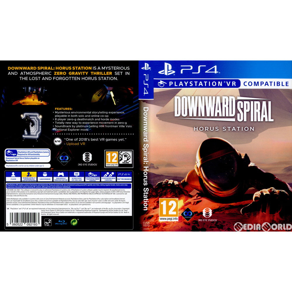 【中古即納】[PS4]Downward Spiral: Horus Station(EU版)(CUSA-11570) 3rd Eye Studios (20181109)
