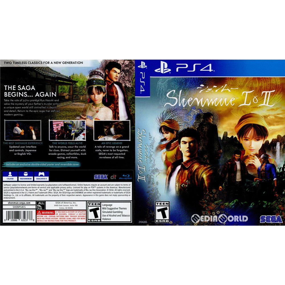 【中古即納】[PS4]Shenmue I & II(シェンムー1&2)(北米版)(2104205) SEGA (20180821)