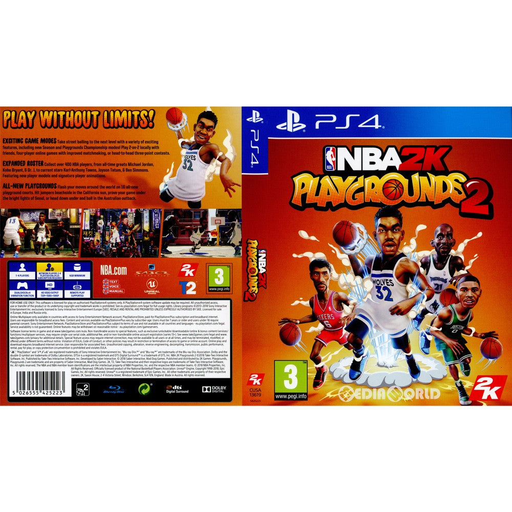 【中古即納】[PS4]NBA 2K Playgrounds 2(プレイグラウンド2)(EU版)(CUSA-13619) 2K Games (20181016)
