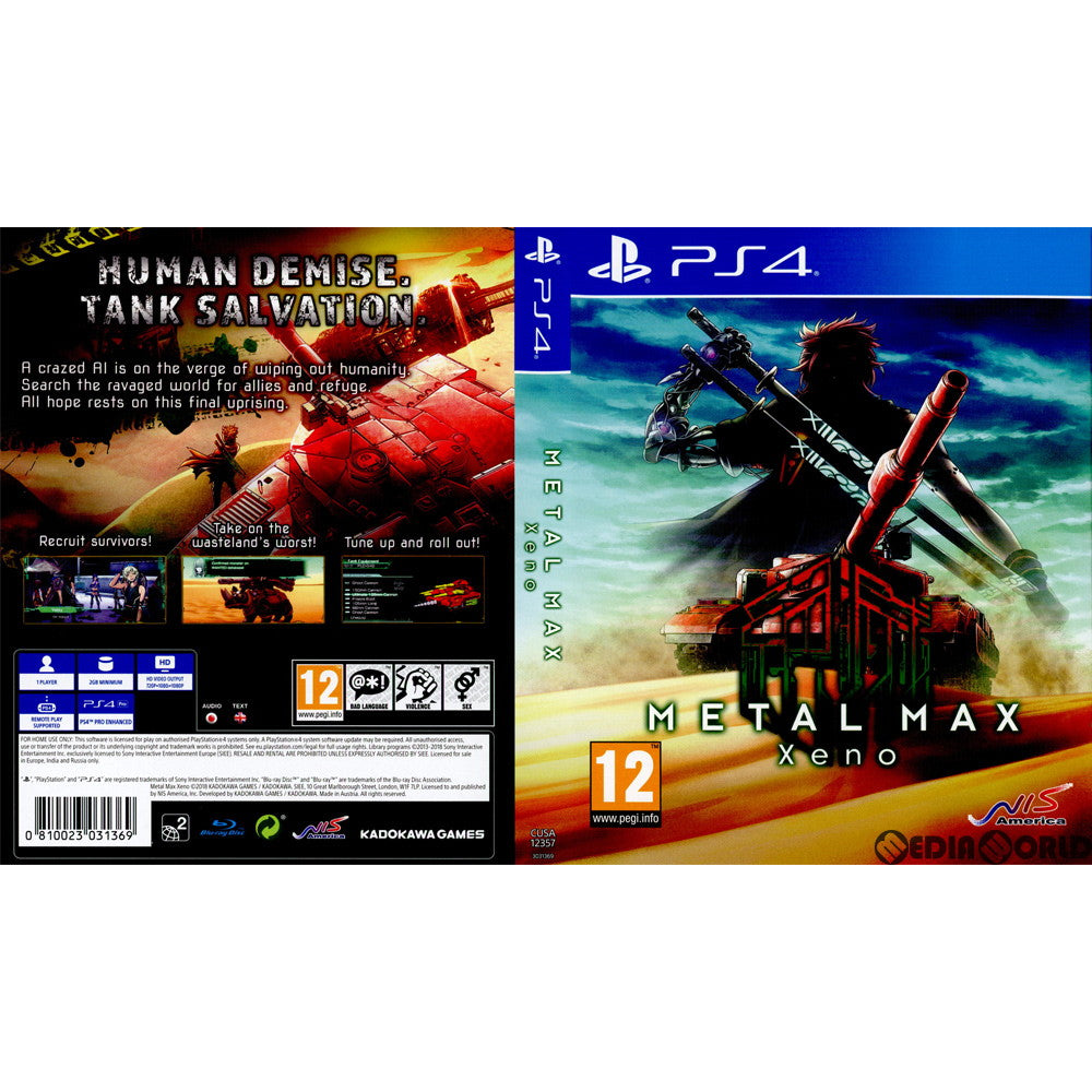 【中古即納】[PS4]METAL MAX xeno(メタルマックス ゼノ -滅ぼされざる者たち-)(EU版)(CUSA-12357) NIS America, Inc. (20180928)