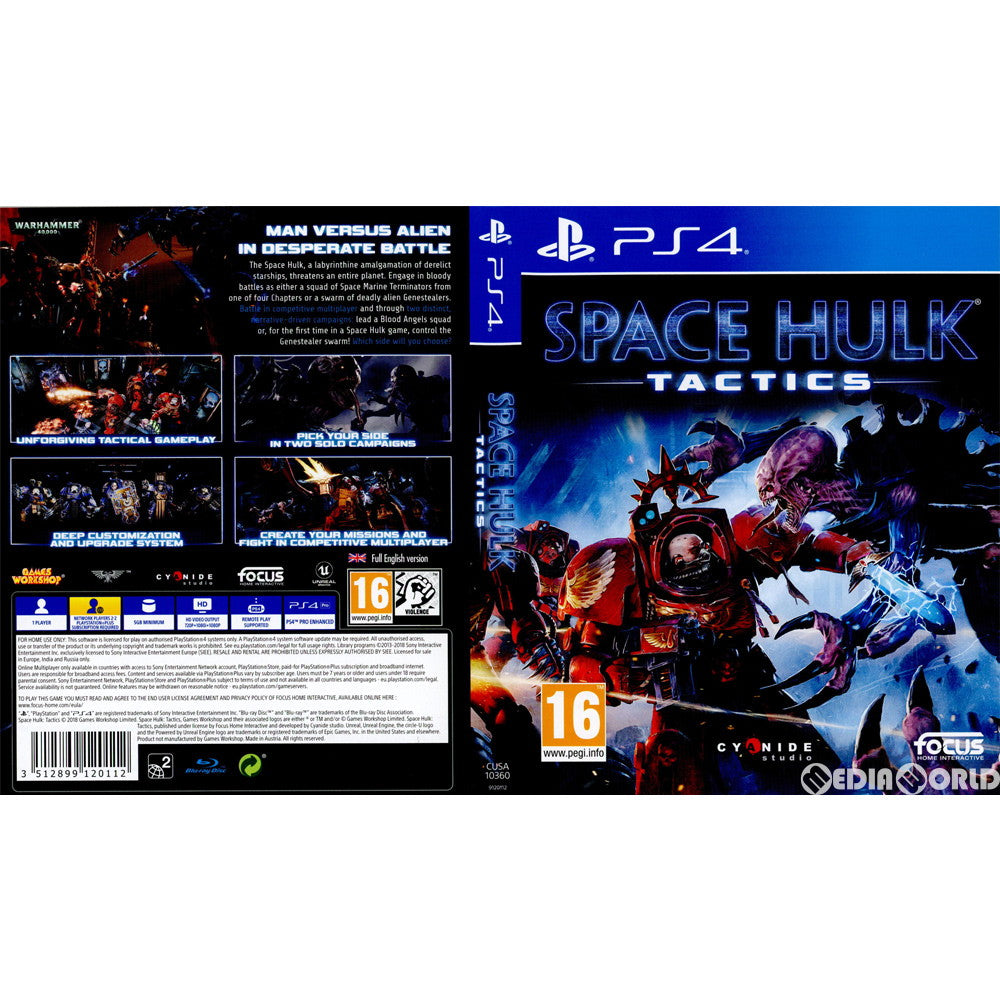 【中古即納】[PS4]Space Hulk Tactics(スペースハルク タクティクス)(EU版)(CUSA-10360) Focus Home Interactive (20181009)