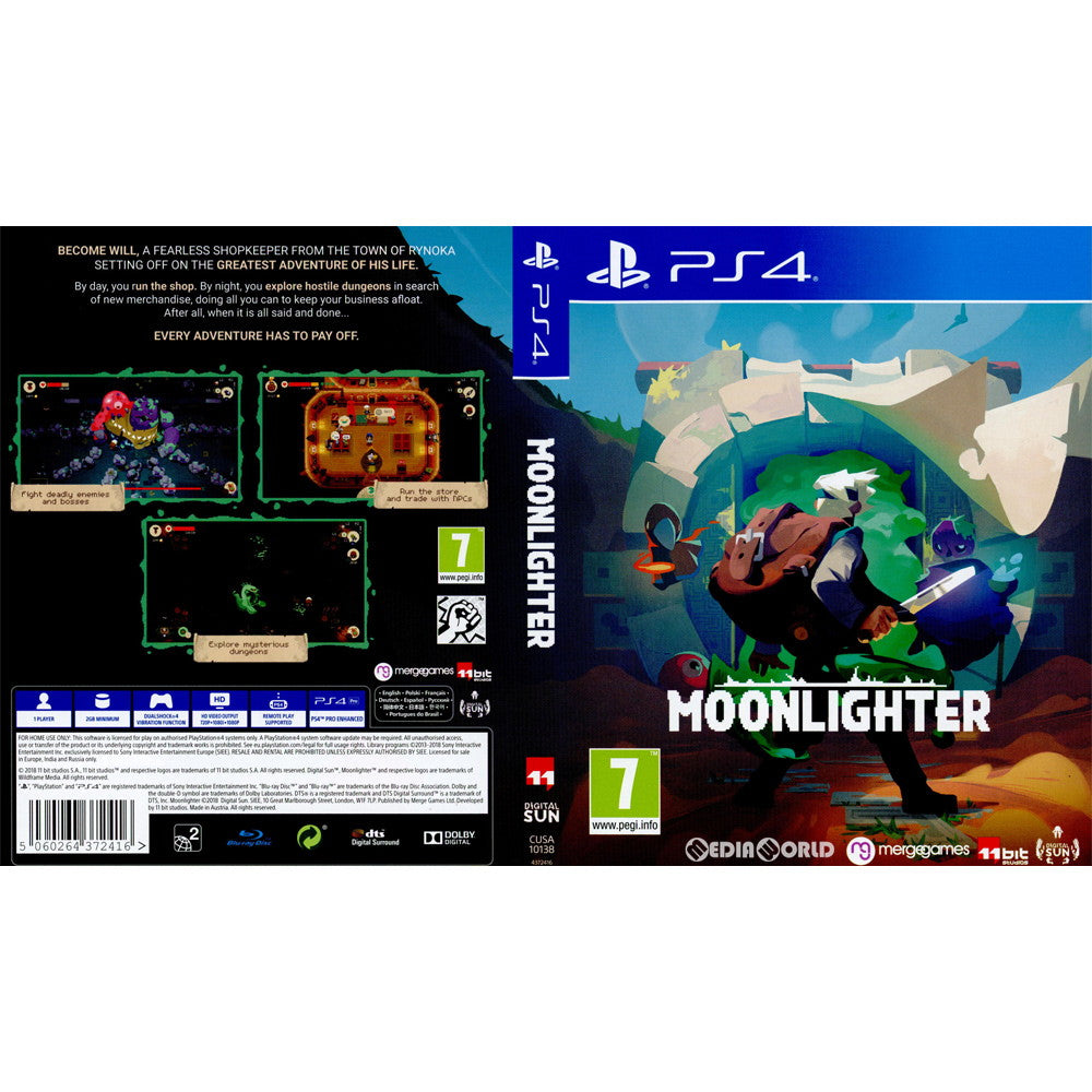【中古即納】[PS4]Moonlighter(ムーンライター)(EU版)(CUSA-10138) 11 bit studios (20181109)