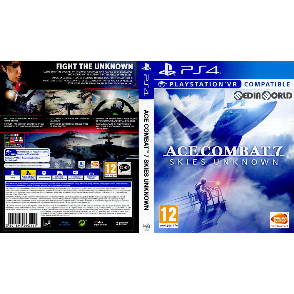 【中古即納】[PS4]ACE COMBAT 7: SKIES UNKNOWN(エースコンバット7 スカイズ・アンノウン)(EU版)(CUSA-07202) Bandai Namco Entertainment (20190118)