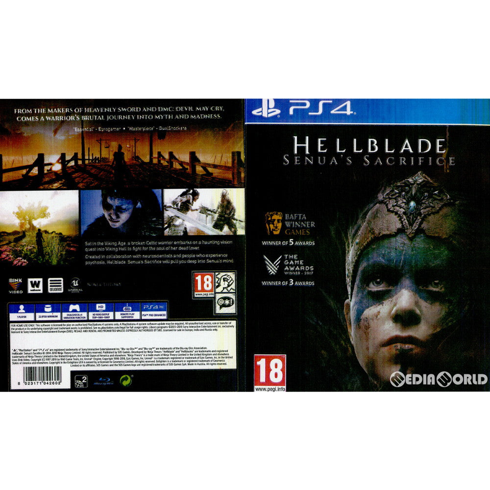 【中古即納】[PS4]Hellblade: Senua's Sacrifice(EU版)(CUSA-07527) 505 Games (20170808)