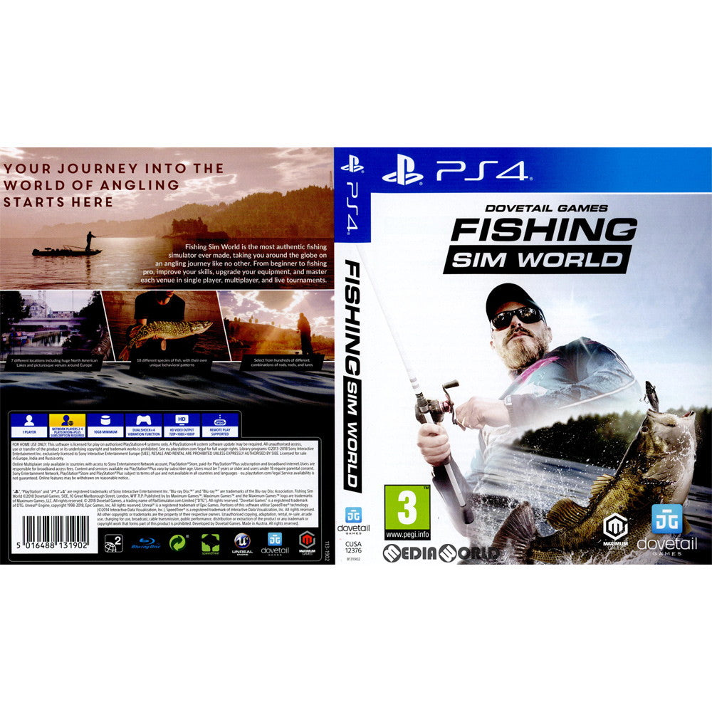【中古即納】[PS4]Fishing Sim World(フィッシング シム ワールド)(EU版)(CUSA-12376) Dovetail Games (20181018)