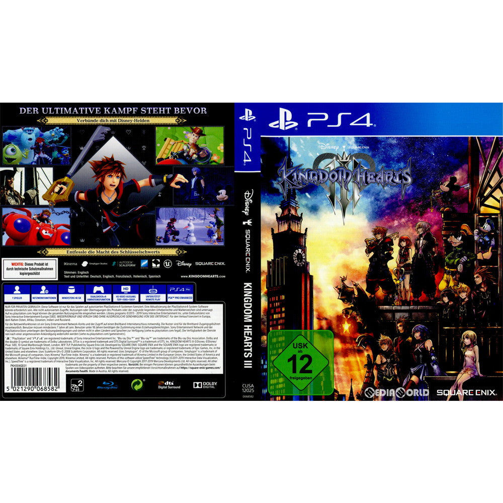 【中古即納】[PS4]KINGDOM HEARTS III(キングダム ハーツ3)(EU版)(CUSA-12025) Square Enix (20190129)