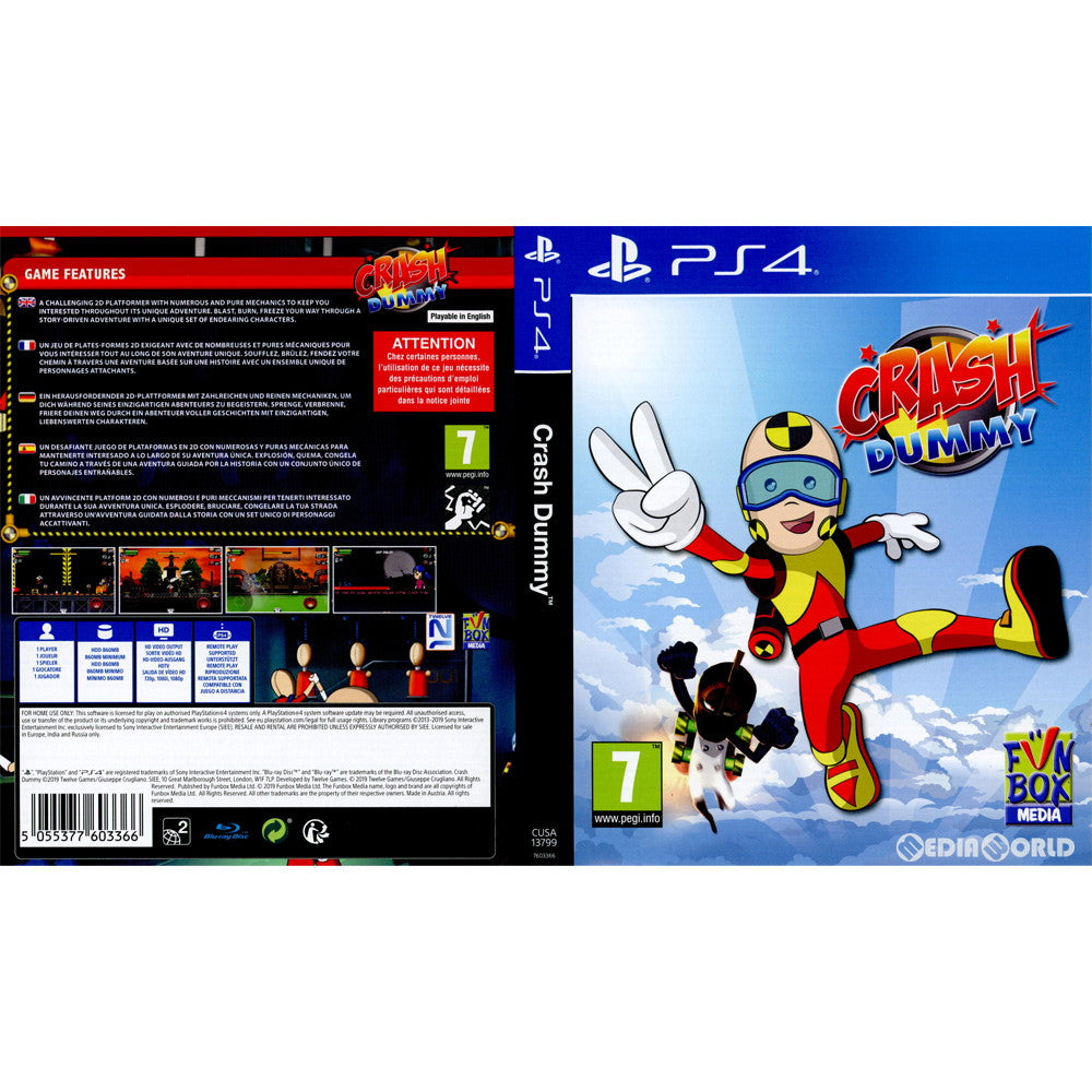 【中古即納】[PS4]Crash Dummy(クラッシュダミー)(EU版)(CUSA-13799) Funbox Media (20190301)