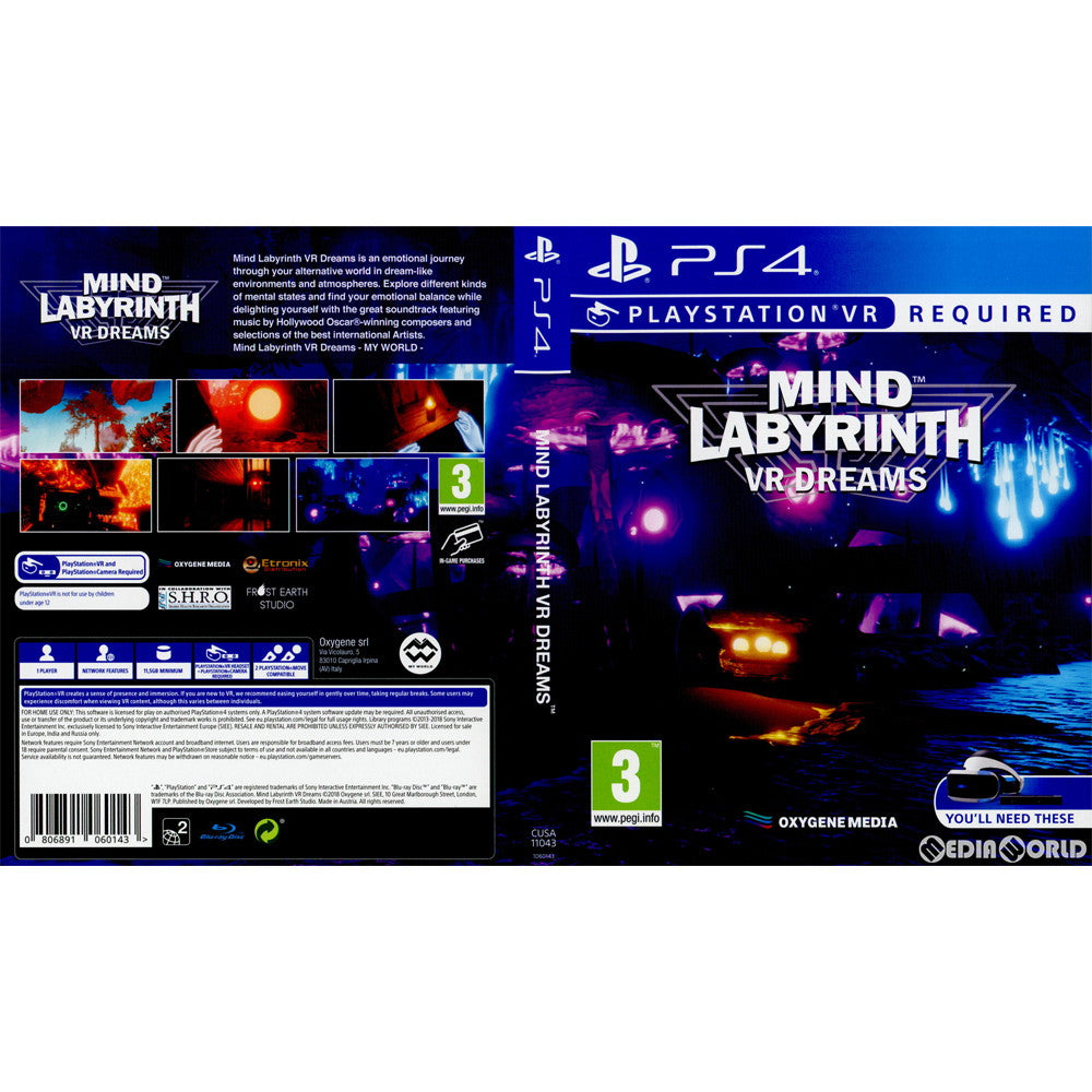 【中古即納】[PS4]Mind Labyrinth VR Dreams(EU版)(PSVR専用)(CUSA-11043) Oxygene Media (20181023)