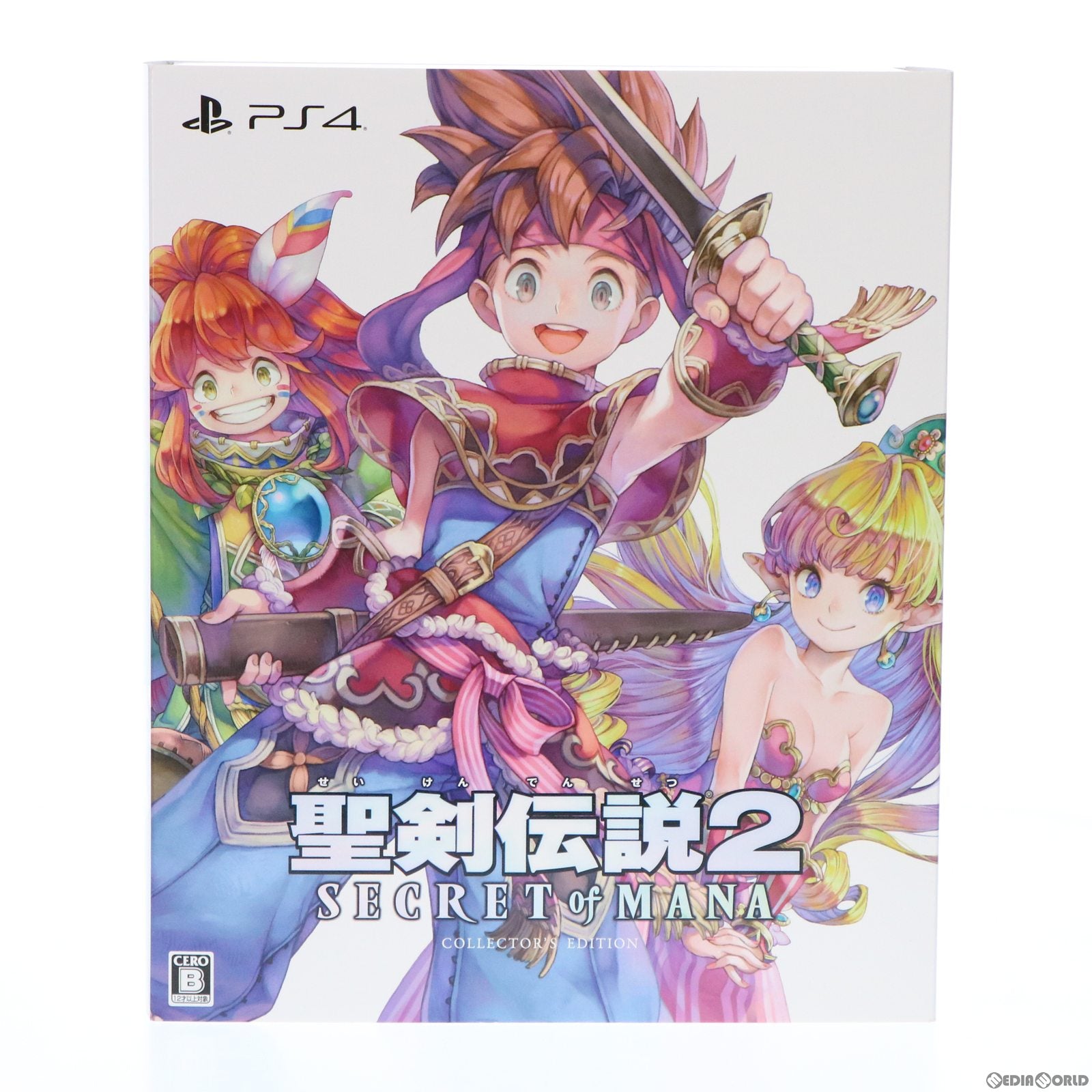 【中古即納】[PS4]e-STORE限定 聖剣伝説2 SECRET of MANA(シークレット オブ マナ) コレクターズ エディション(限定版) スクウェア・エニックス (20180215)