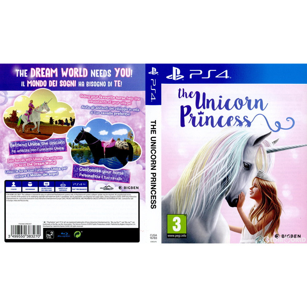 【中古即納】[PS4]The Unicorn Princess(ユニコーンプリンセス)(CUSA-16783)(EU版) Bigben Interactive (20191114)