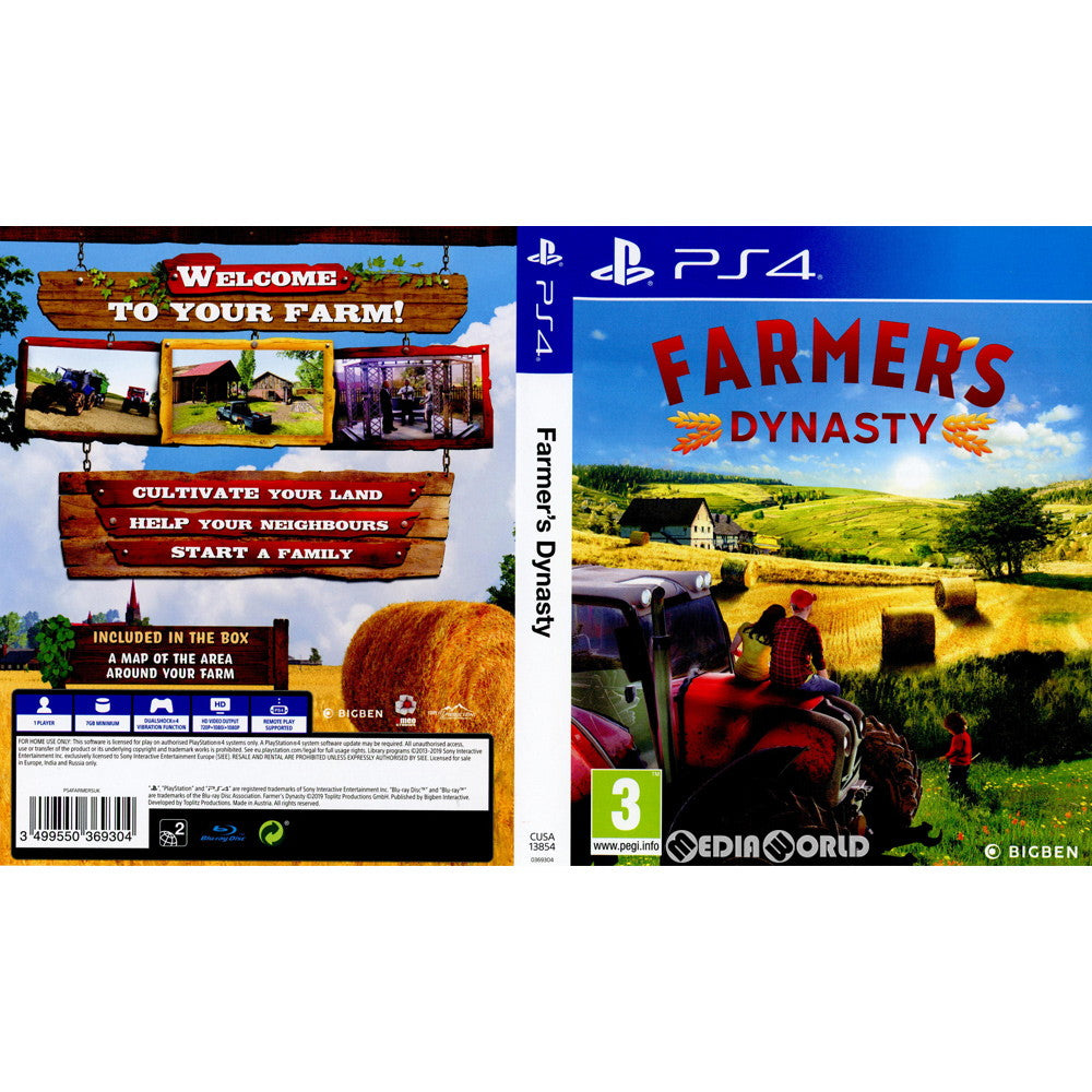【中古即納】[PS4]Farmer's Dynasty(ファーマーズ・ダイナスティ)(EU版)(CUSA-13854) Bigben Interactive (20191121)