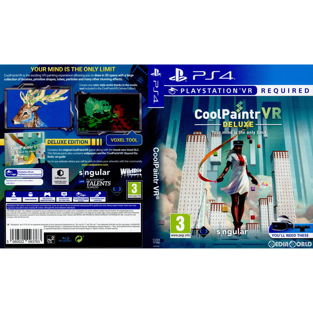 【中古即納】[PS4]Coolpaintr VR Deluxe Edition(EU版)(PSVR専用)(CUSA-17186) Sngular (20191025)