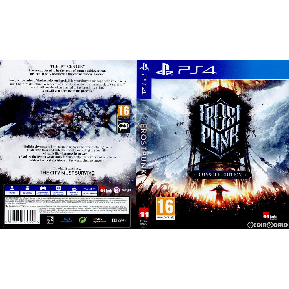 【中古即納】[PS4]Frostpunk: Console Edition(フロストパンク コンソールエディション)(EU版)(CUSA-15690) 11 bit studios (20191011)