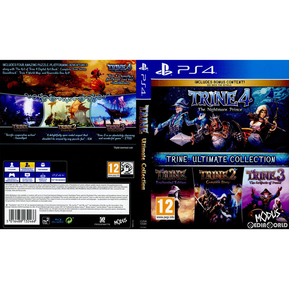 【中古即納】[PS4]Trine: Ultimate Collection(トライン アルティメットコレクション)(EU版)(CUSA-17091) Modus Games (20191008)