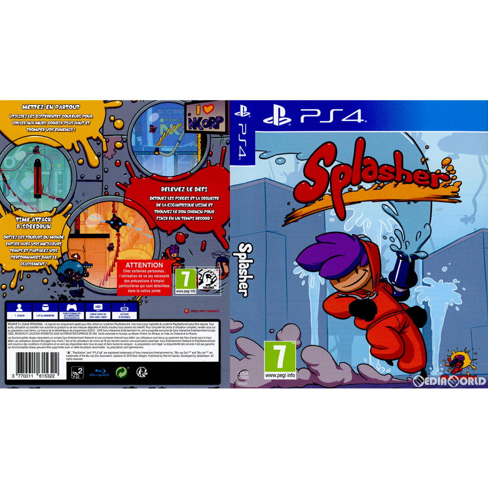 【中古即納】[PS4]Splasher(スプラッシャー)(EU版)(CUSA-06591) Red Art Games (20190911)