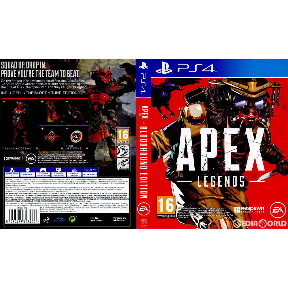【中古即納】[PS4]Apex Legends Bloodhound Edition(エーペックスレジェンズ ブラッドハウンドエディション)(EU版)(オンライン専用)(CUSA-12552) Electronic Arts (20191018)