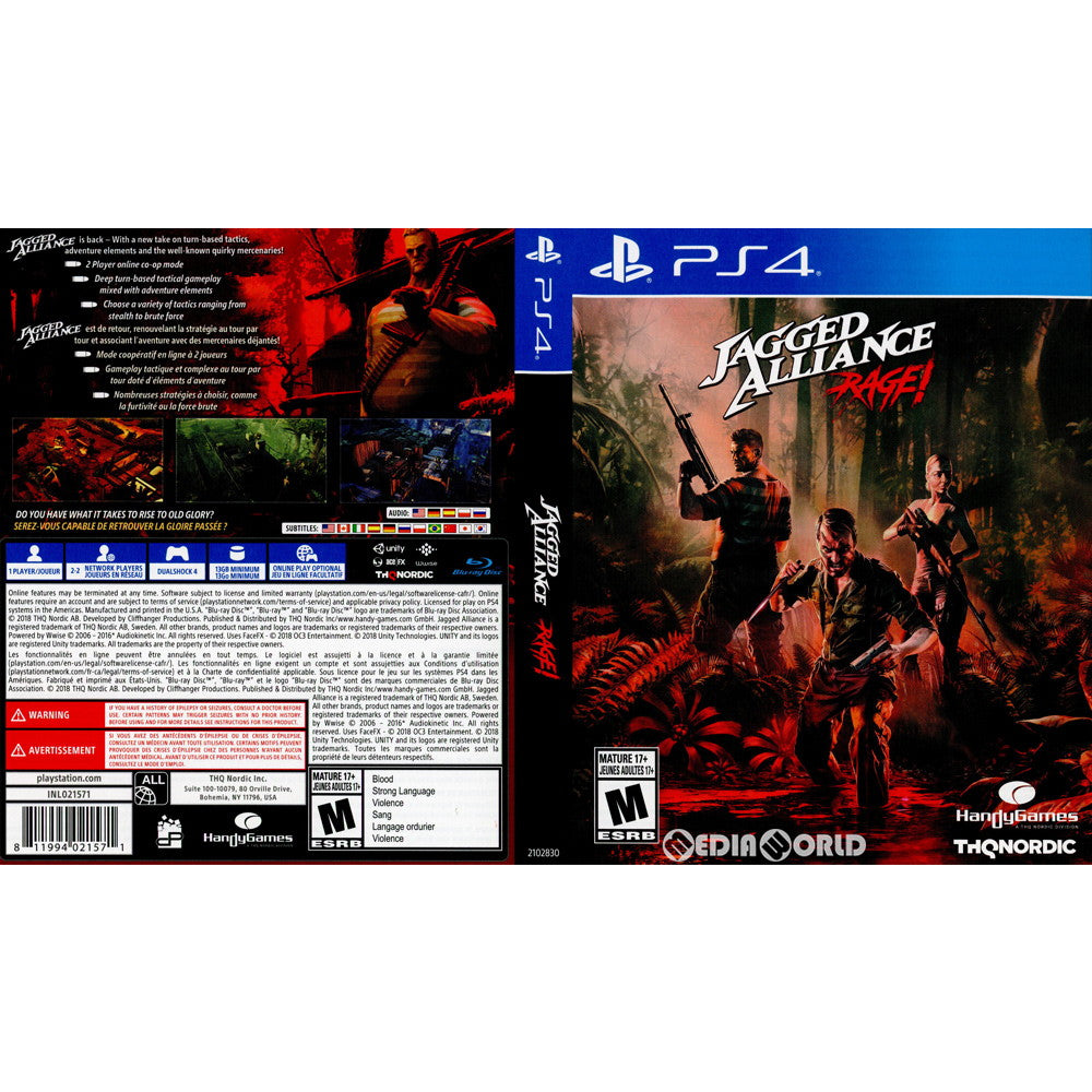 【中古即納】[PS4]Jagged Alliance Rage!(ジャッジドアライアンス レイジ)(北米版)(2102830) THQ Nordic (20181206)