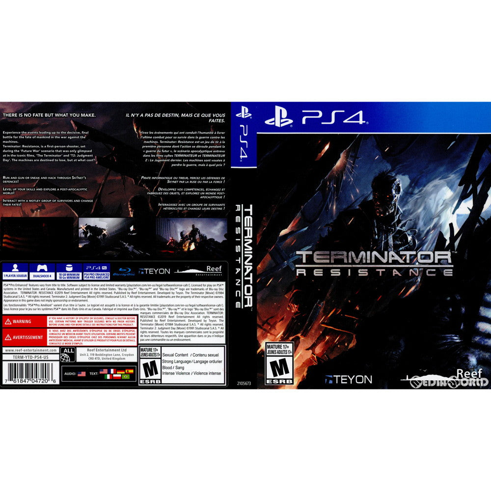 【中古即納】[PS4]TERMINATOR RESISTANCE(ターミネーター レジスタンス)(北米版)(2105673) Reef Entertainment (20200107)