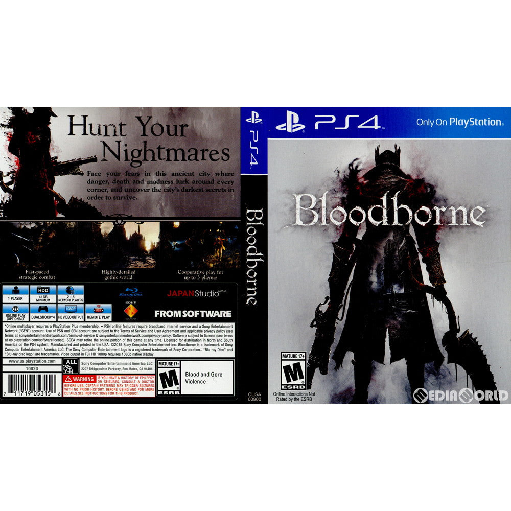 【中古即納】[PS4]Bloodborne(ブラッドボーン) 北米版(CUSA-00900) Sony Computer Entertainment (20150324)