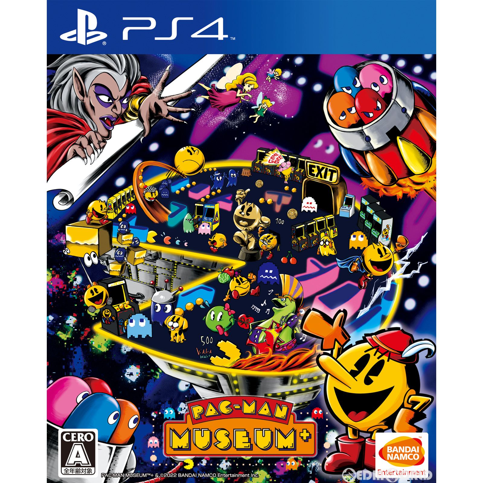 【中古即納】[PS4]PAC-MAN MUSEUM+(パックマン ミュージアム プラス) バンダイナムコエンターテインメント (20220526)
