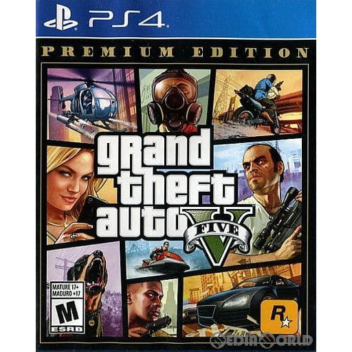 【中古即納】[PS4]Grand Theft Auto V(グランド・セフト・オート5) プレミアム・エディション 北米版(2103768) Rockstar Games (20141118)