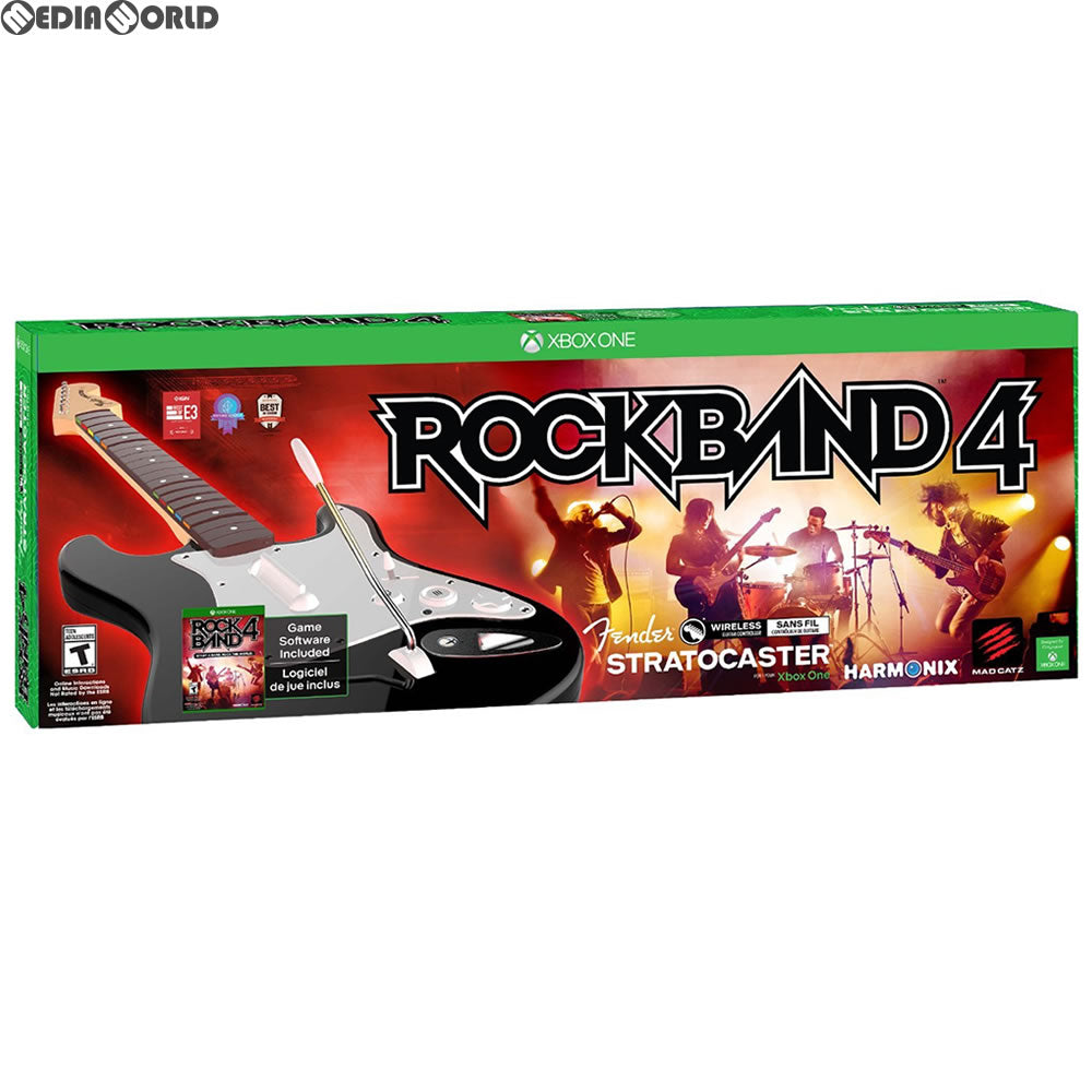 【中古即納】[XboxOne]Rock Band 4(ロックバンド4) Wireless Fender Stratocaster Guitar Controller Bundle(北米版) Mad Catz(マッドキャッツ)/Harmonix Music Systems (20151006)