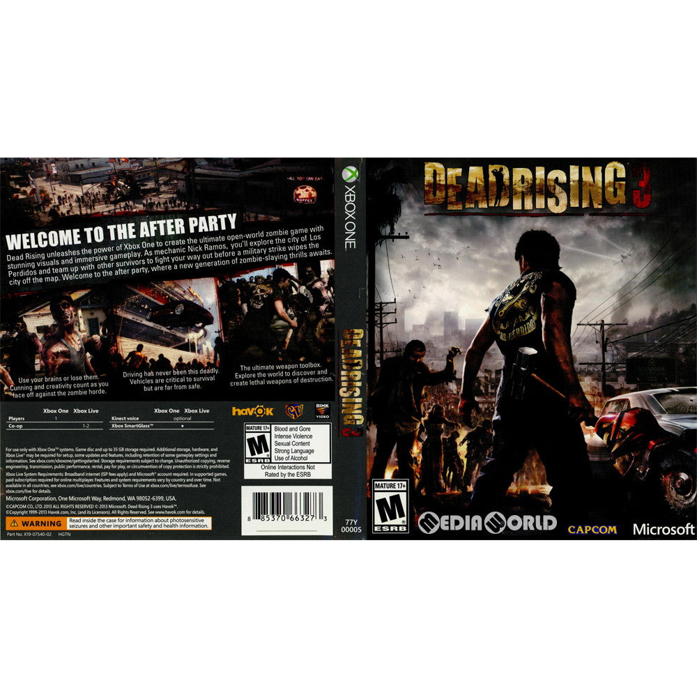 【中古即納】[XboxOne]Dead Rising 3(デッドライジング3)(北米版)(77Y-00005) Capcom (20131122)