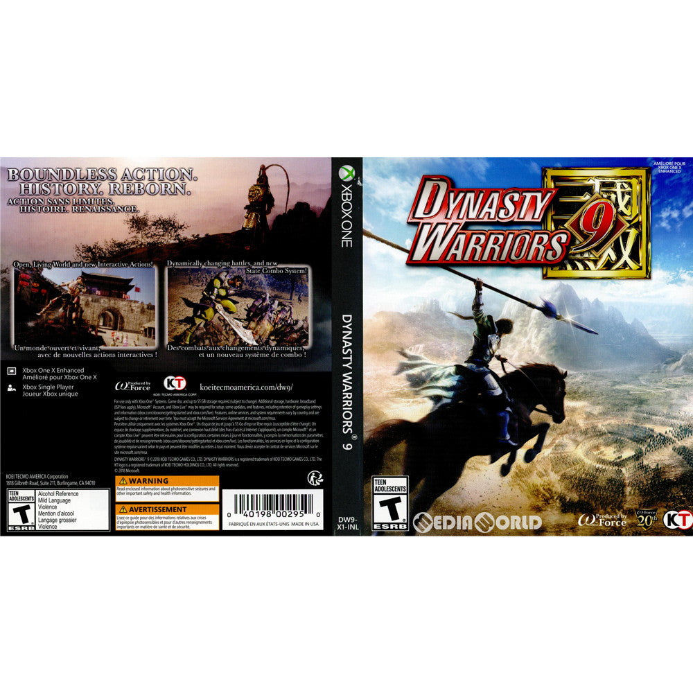 【中古即納】[XboxOne]Dynasty Warriors 9(真・三國無双9)(北米版)(DW9-X1-INL)(20180213)
