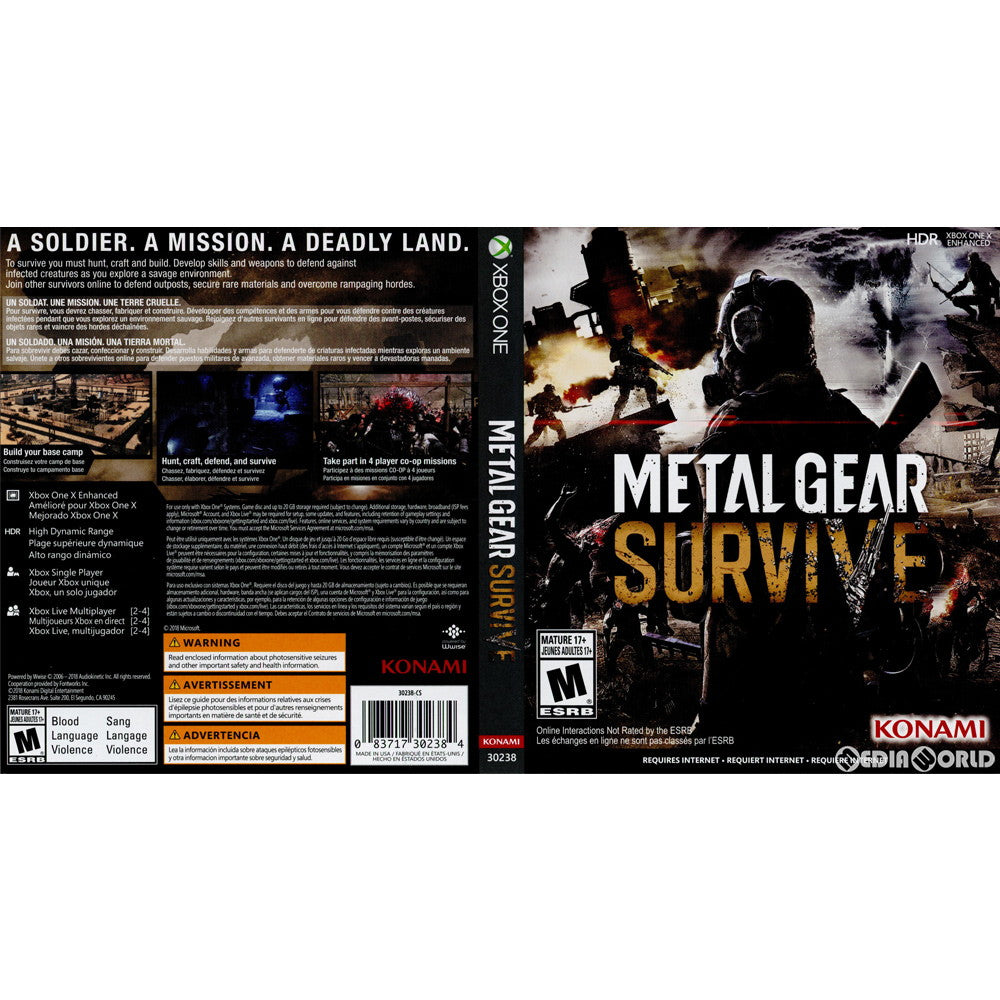 【中古即納】[XboxOne]METAL GEAR SURVIVE(メタルギア サヴァイブ)(北米版)(30238)(20180221)
