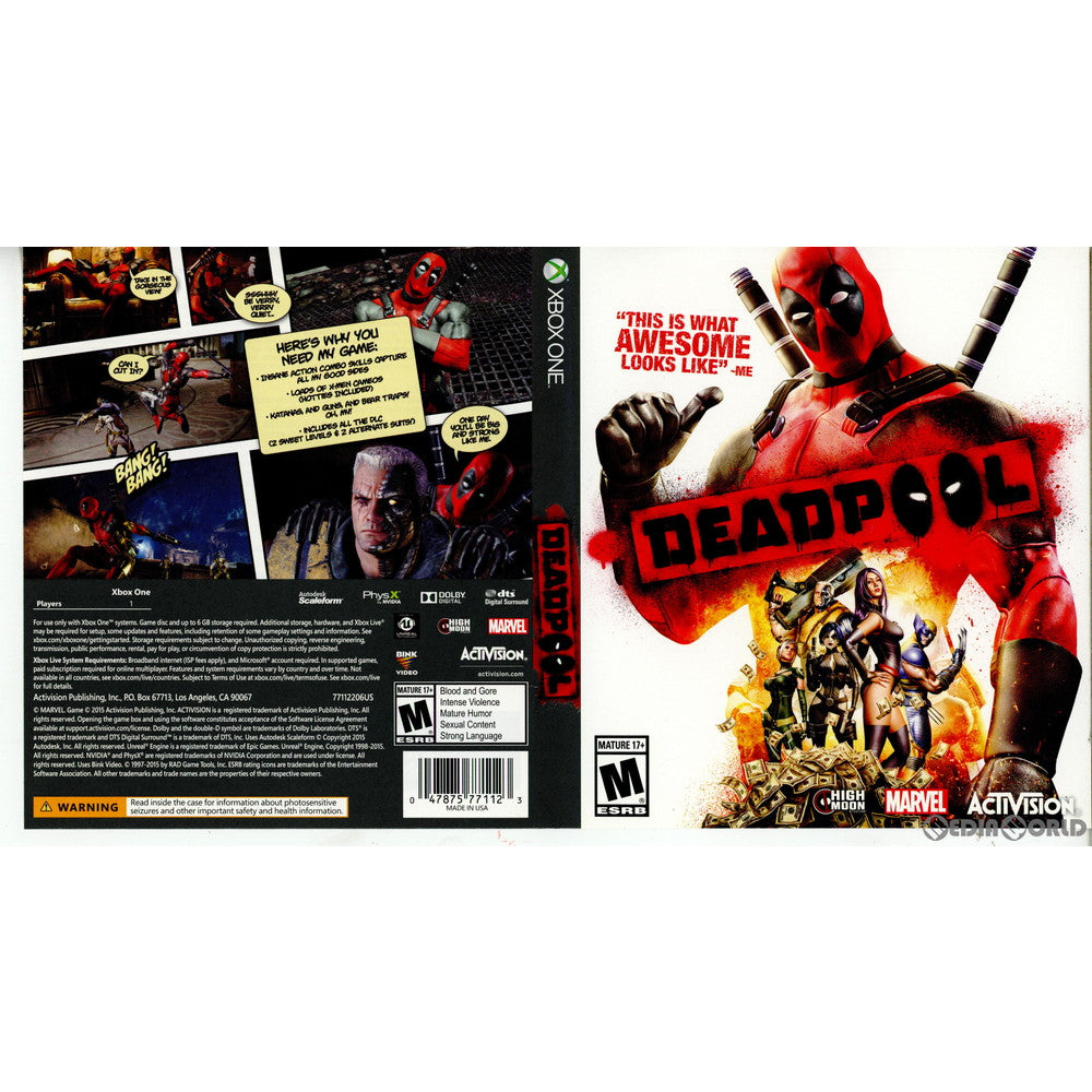 【中古即納】[XboxOne]DEADPOOL(デッドプール) 北米版 アクティビジョン (20151117)