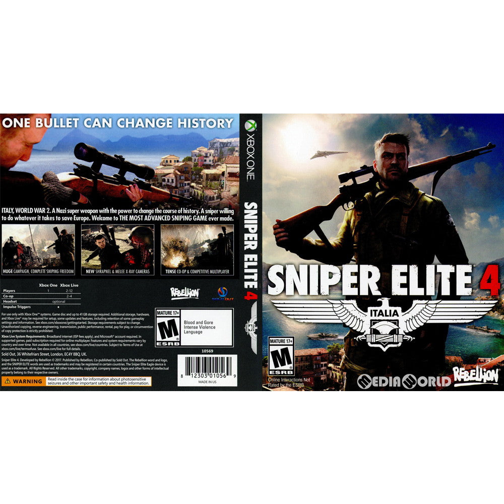 【中古即納】[XboxOne]SNIPER ELITE 4(スナイパーエリート4) 北米版 (10569) Rebellion (20170214)