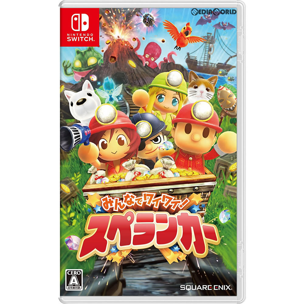 【中古即納】[表紙説明書なし][Switch]みんなでワイワイ!スペランカー スクウェア・エニックス (20170420)