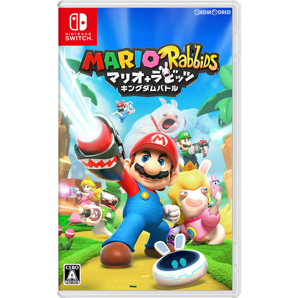 【中古即納】[表紙説明書なし][Switch]マリオ+ラビッツ キングダムバトル(MARIO+Rabbids Kingdom Battle) 任天堂 (20180118)