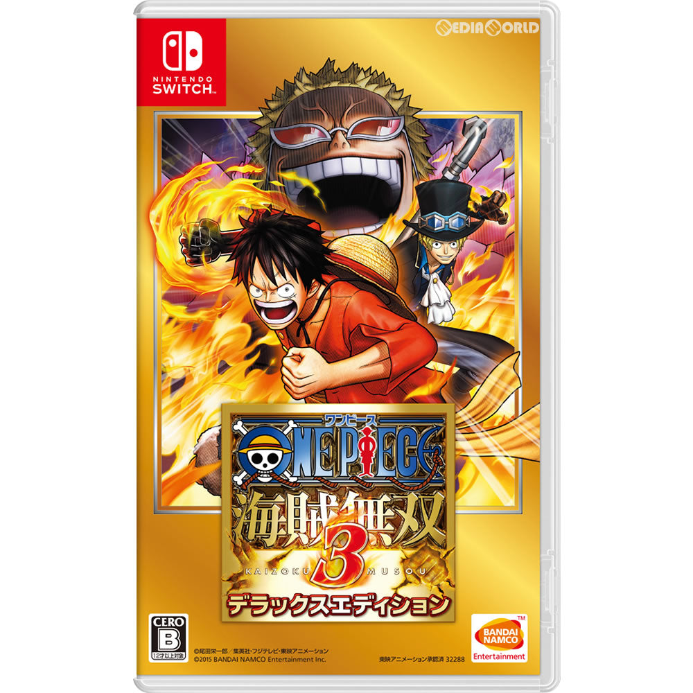 【中古即納】[お得品][表紙説明書なし][Switch]ワンピース 海賊無双3(ONEPIECE KAIZOKU MUSOU 3) デラックスエディション バンダイナムコエンターテインメント (20171221)