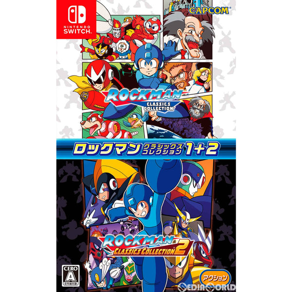 【中古即納】[お得品][表紙説明書なし][Switch]ロックマン クラシックス コレクション 1+2(ワンプラスツー)(20180524)