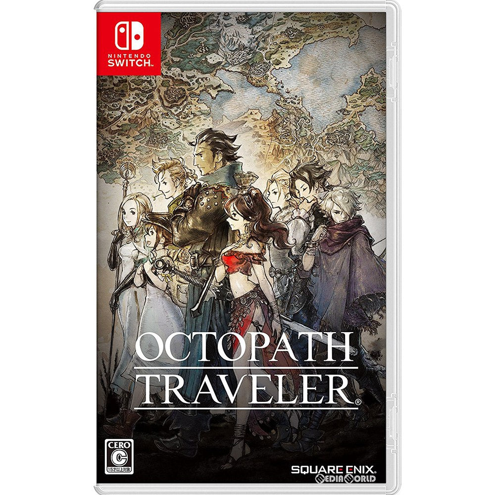 【中古即納】[お得品][表紙説明書なし][Switch]オクトパストラベラー(OCTOPATH TRAVELER) スクウェア・エニックス (20180713)