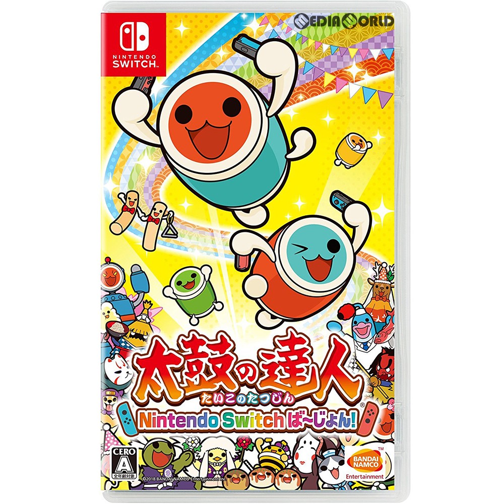 【中古即納】[表紙説明書なし][Switch]太鼓の達人 Nintendo Switchば～じょん!(ニンテンドースイッチバージョン!) バンダイナムコエンターテインメント (20180719)