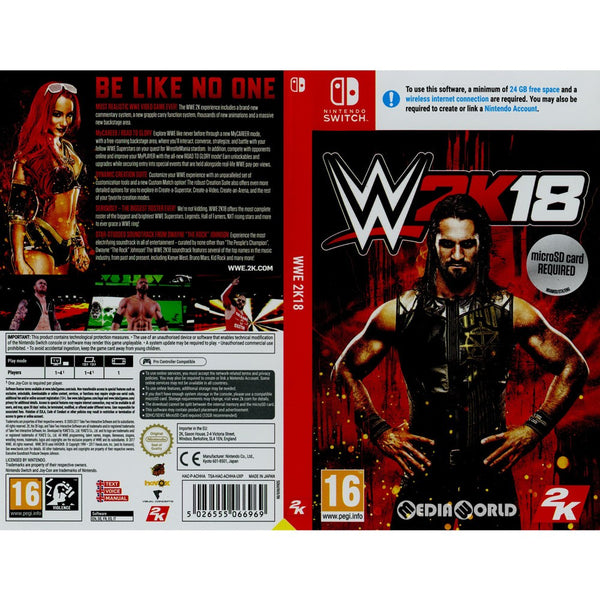 中古 WWE 2K18 Nintendo switch ソフト北米版 NY購入 中古 WWE 2K18 Nintendo switch ソフト北米版 NY購入