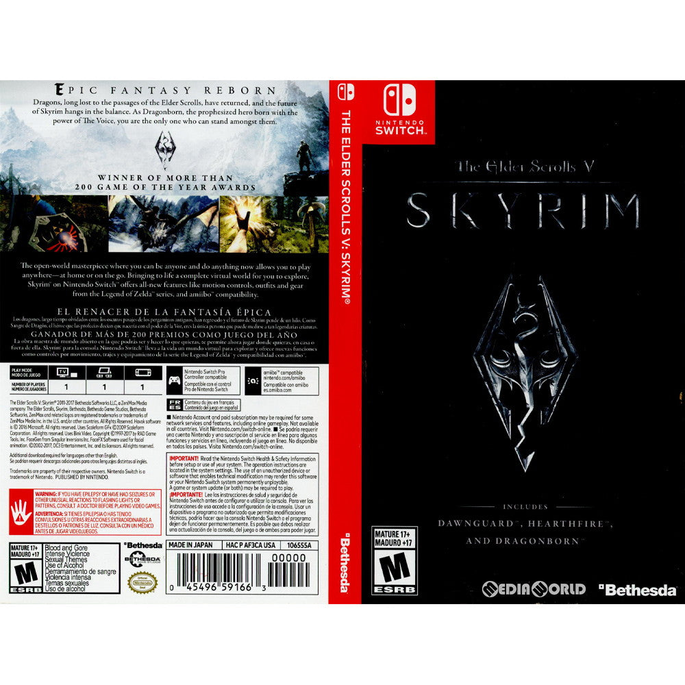 Switch]The Elder Scrolls V: Skyrim Special Edition(エルダー ...
